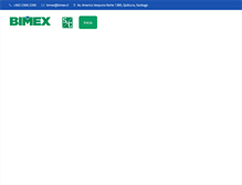 Tablet Screenshot of bimex.cl