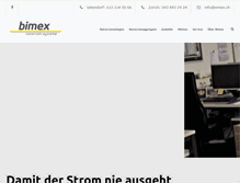 Tablet Screenshot of bimex.ch